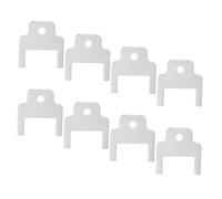 VICASKY 8pcs Universal Paper Towel Dispenser Keys for Maintenance Staff, Portable Iron Towel and Toilet Paper Holder Keys with Silver Finish, Compatible for Public Places and Transit