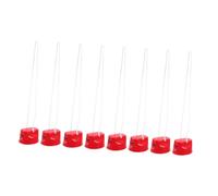 VICASKY 8pcs Walking Stilts for Balance Training Red Plastic Platform Stilts Sensory for Outdoor Coordination Motor Skill Development Interactive Play and Physical Fitness