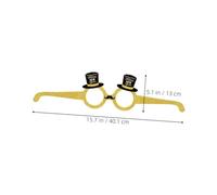 VICASKY 8pcs Year Party Glasses Cardboard Photo Props Vibrant Happy Year Eyewear for Masquerade Birthday Celebration Fun Accessory for All Ages