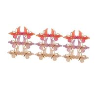VICASKY 9 pcs Butterfly Hair Clips for Small Hairpins Hair Accessories with Purple and White Colors for Weddings School Daily Styling and Party Use