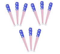 VICASKY 9 pcs Inflatable Baseball Bat Party Decor Sports for Festival Cheering Props Independence Day Celebration Accessories