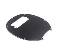 VICASKY 9hole Ply Humbucker Pickguard Black Plate for Electric Guitar Bass Pickguard Scratch Plate Compatible with Mm Style