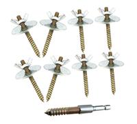 VICASKY 9pcs Bird Cage Retaining Screws Set with M5*50 Fixing Screws and Gaskets for Bird Stand Perch Suitable for Parrot Cage and Hamster Springboard