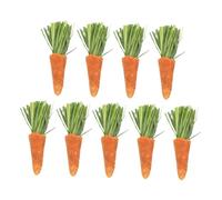 VICASKY 9Pcs Bunny Chew Carrots Durable Teething Sticks for Hamsters and Small Pets Reduces Boredom Supports Dental Health for Safe Chewing