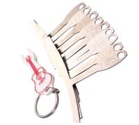 VICASKY 9pcs Metal Radius Gauges for Guitar Bass Bridge Saddle Setup Luthier Tools with Engraved Markings Includes Random Chain for Fretboard Radius Measurement