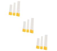 VICASKY 9pcs Piano Mute Block Felt Wedge Mutes for Piano Tuning and Repair Sound Dampening Tools for Grand and Upright Orange and White