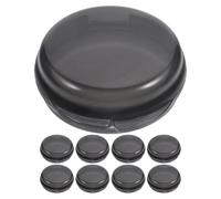 VICASKY 9pcs Small Round Pill Organizer for Travel and Pocket Portable Medication Box with Impact-Resistant Easy-Open Design for Seniors and Compact Vitamin Storage Holder