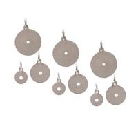 VICASKY 9pcs Stainless Steel Shooting Targets with Hole High Strength Metal Plates for Outdoor Training and Competition Portable and Practice Steel Target Stand Kit for Precision Shooting