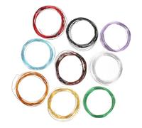 VICASKY 9Roll Anodized Aluminum Bonsai Training Wire Each Gardening Wire for Indoor Outdoor Plant Shaping and Tree Branch Fixing Artistic Support for Bonsai Enthusiasts