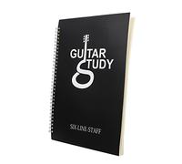 VICASKY A4 Guitar Chord Book Music Score Notebook for Beginners with Portable Six-line Tab Paper, Guitar Players Practice and Teaching Exercise Journal