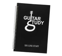 VICASKY A4 Portable Guitar Score Book with Coil Binding, Six-line Tablature Music Notebook for Guitar Beginners, Music Practice Sheet for Musicians and Guitarist Supplies