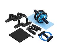 VICASKY Abdominal Training Roller Set with Bars Jump Rope Resistance Pull Band Knee Pads in Oxford Cloth Bag Home Fitness Equipment for Men Women Full Body Workout