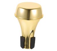 VICASKY Abs Reduces and Volume at Practicing Carry for to Easy, Mini Straight Trumpet Mute Replacement with Elegant Design Golden Colour Supplies Home