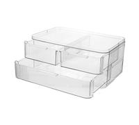 VICASKY Acrylic Cosmetic Storage Box for Lipstick Holders Skincare Organizer and Beauty Supplies The Dressing Table for Makeup Organiser and Bathroom Toothbrush Organizer