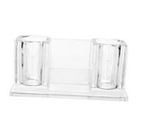 VICASKY Acrylic Microphone Stand Crystal Base, Desktop Mic Holder Compatible and Wired Microphones, Tabletop Mic Stand for Ktv Karaoke and Home Studio Use