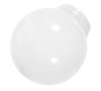 VICASKY Acrylic Milky White Spherical Lampshade with Threaded Opening Replacement Light Cover for Outdoor Garden Patio Wall Lamps Soft Warm Light for Elegant Ambiance
