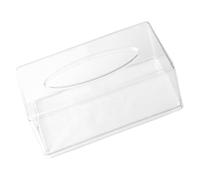 VICASKY Acrylic Rectangular Tissue Box Holder with Design and Convenient Storage, Large Tissue Dispenser Suitable for Bathroom, Office, and Kitchen Use