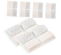 VICASKY Activated Carbon Filter Replacement for Pet Water Fountain, Coconut Shell Charcoal Filtration Cotton, 6pcs for Cat and Dog Water Dispensers, Drinking Fountain Accessories