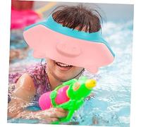 VICASKY Adjustable Bathing Hat with Pig Design Durable PP Material Ear Protector Shower Cap for Hair Washing Shampoo Shield