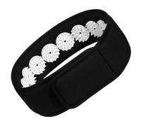 VICASKY Adjustable Black Head Acupressure Belt Wrap Acupuncture Points for Muscle Relaxation, Portable Scalp Massage Headband for Men and Women