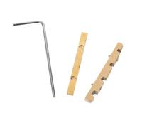 VICASKY Adjustable Brass Guitar Nut with Height Adjustable Design Replacement Includes Wrench and Gasket, High Frequencies and Boosts Response for 4 String Bass Guitar for Daily