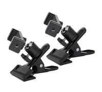 VICASKY Adjustable Guitar Phone Holder with Rotation Bracket for Music Sheet Reading and Live Broadcasting Black Metal Plastic Stand for Bass Guitar (2pcs)