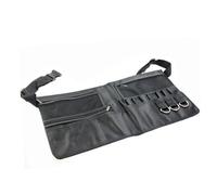VICASKY Adjustable Makeup Brush Waist Bag with Multiple Pockets and Pouches for Professional Tools Portable Black Fiber Cloth Organizer for Photo Makeup Artists