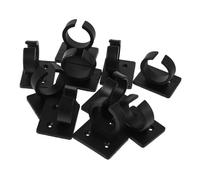 VICASKY Adjustable Microphone Bracket with Wall Mount Cable Clips Plastic Square Mic Stand for Home Use, Elegant Design, 10pcs