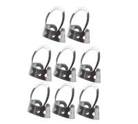 VICASKY Adjustable Stainless Steel Thumb Finger Picks Silver Hollowed Design 8 Pcs Guitar Accessories Set Comfortable to Wear for Guitar and Banjo