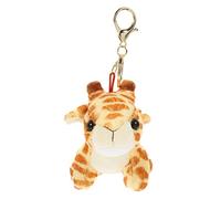 VICASKY Adorable Cartoon Animal Plush Giraffe Keychain with Easy Attach and Portable Design Made of Soft PP Cotton and Sturdy Zine-Alloy for Belt or Birthday