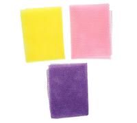 VICASKY African Exfoliating Net 3pcs Set Long Shower Body Scrubber for Men and Women Stretchable Washcloth for Deep Cleaning Skin