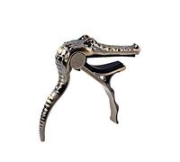 VICASKY Alligator Shape Guitar Capo Fast-Release Clamp for Acoustic and Electric Guitars Clip-on Tuner with Soft Padding for Ukulele Banjo Mandolin Easy Tuning Accessory