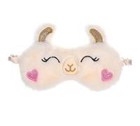 VICASKY Alpaca Design Comfortable Blackout Eye Mask Plush Sleep Eye Cover for Women for Travel Meditation Light Sensitivity Elegant Simple Design