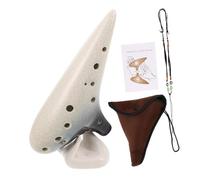 VICASKY Alto Ocarina Ceramic Ocarina Musical Instrument Instrument for Beginners Practice Music at Home Outdoor