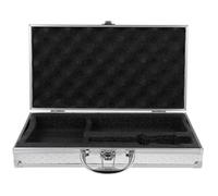 VICASKY Aluminum Alloy Tool Box for Men Small Briefcase Hard Shell Storage Case for Dj Sound Equipment Locking Mechanism Metal Briefcase for Travel and Work