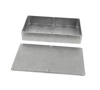 VICASKY Aluminum Diecast Stomp Box Case for Guitar Pedal, Silver 1590dd Enclosure 188x120x38mm, Sturdy Aluminium Guitar Effects Pedal Housing for Music Equipment