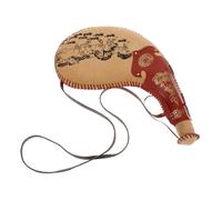 VICASKY Ancient Leather Bota Bag Lightweight Water Pouch for Outdoor Activities Wine Storage Bag with Strap for Fishing Camping Hiking Leak Design