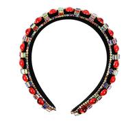 VICASKY Ancient Style Palace Hairband Rhinestone Headband Design Crystal Hair Hoop for Women for Formal Occasions and Weddings