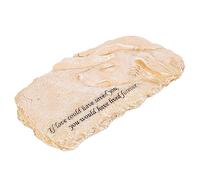 VICASKY Angel Dog Memorial Stone Resin Pet Tribute Ornament for Garden Pet Memorial Garden Stones Durable Dog Grave Marker for Indoor Outdoor Use