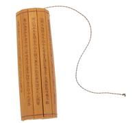 VICASKY Antique Analects Bamboo Slips Decorative Book Prop Traditional Chinese Style Wall Hanging for Cultural Home Office Decor and Halloween Costume Accessory