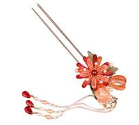 VICASKY Antique Hairpin Bridal Accessory Chinese Hair Fork Pearl Tassel Women Hair Stick