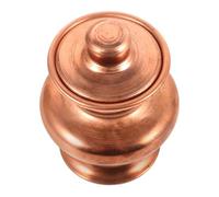 VICASKY Antique Tibetan Buddha Offering Bottle with Smooth Craftsmanship and Stable Base Vintage Religious Decor for Buddhist Worship and Storage Miniature Container