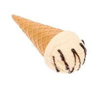 VICASKY Artificial Ice Cream Model Vanilla Swirl Cone Ice Cream Prop for Party Decoration and Photography Display