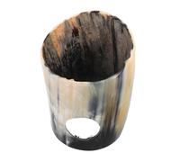 VICASKY Authentic Cow Horn Drinking Horn Base Display Stand Multipurpose Holder for Home Decor Themed Parties and Festive Celebrations