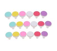 VICASKY Baby Nail Trimmer Replacement Grinding Heads Without Hurting Skin 18pcs with Abrasive Paper Safe Nail File Pads Trim and Polish Fingernails Random Color for Newborns and Babies