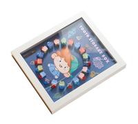 VICASKY Baby Tooth Box Keepsake Holder Creative Photo Frame Crystal Storage Kids Tooth Saver Container Essentials