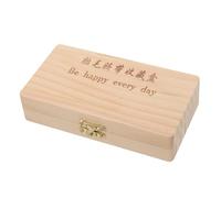 VICASKY Baby Tooth Keepsake Box and Fetal Hair Storage Container for Infants Solid Wood Baby Keepsake Holder 4 Bottle Slots Kids Tooth Saver Organizer for and Preservation