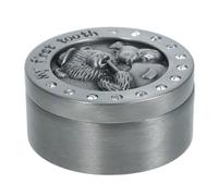 VICASKY Baby Tooth Keepsake Box Metal Bear Pattern First Tooth Storage Saver Decorative Collect Box for Child Home Decoration