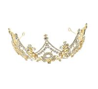 VICASKY Baroque Bridal Crown with Sparkly Rhinestones Elegant Headband for Weddings Stylish Hair Accessory for Brides for Wedding Dresses and Special Occasions