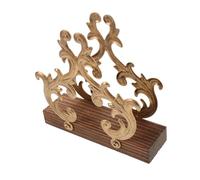 VICASKY Baroque Metal Napkin Holder with Artistic Willow Branch Design Sturdy Tissue Tray Basket for Dining Table Compact Freestanding Paper Towel Dispenser for Home Restaurant Outdoor Use